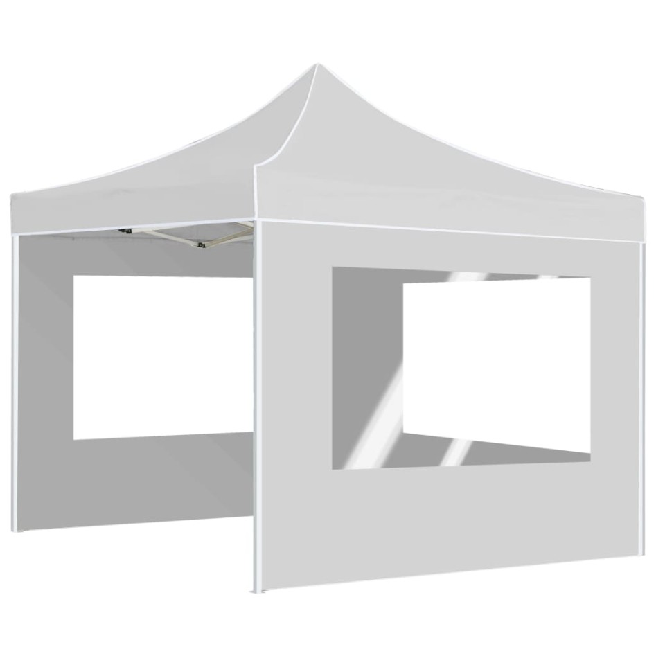 Carpa plegable profesional con paredes aluminio blanco