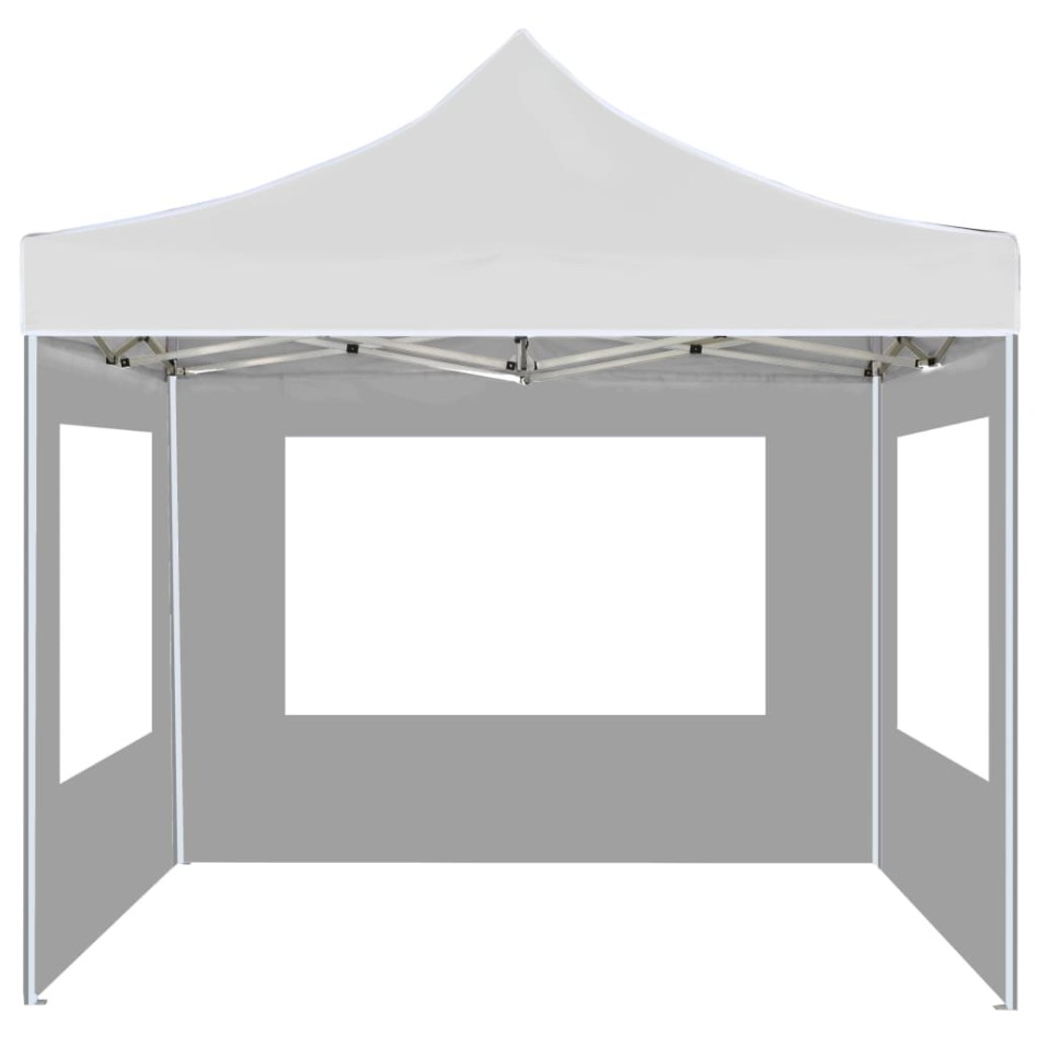 Carpa plegable profesional con paredes aluminio blanco