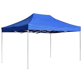 Carpa plegable profesional de aluminio azul 4,5x3