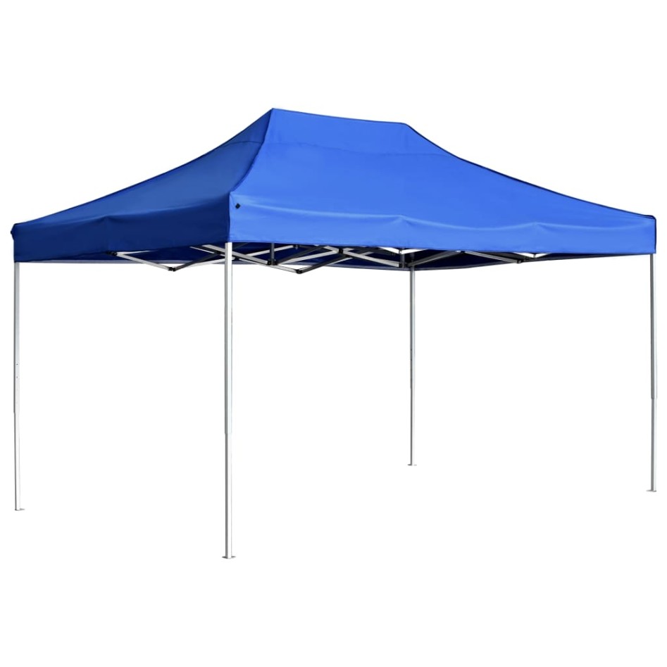Carpa plegable profesional de aluminio azul 4,5x3