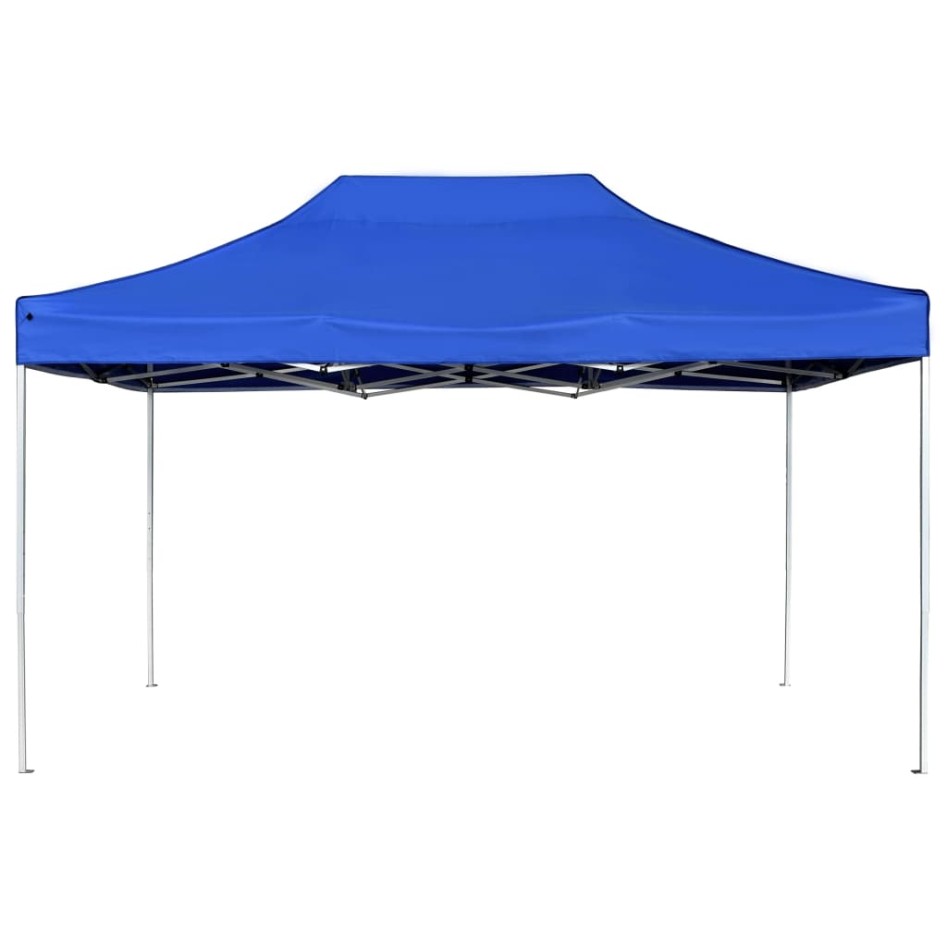 Carpa plegable profesional de aluminio azul 4,5x3