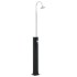 Ducha solar negro 214 cm 20