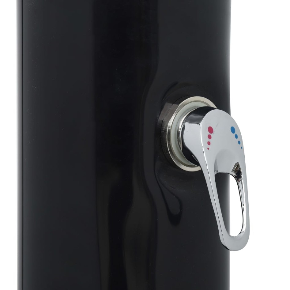 Ducha solar negro 214 cm 20