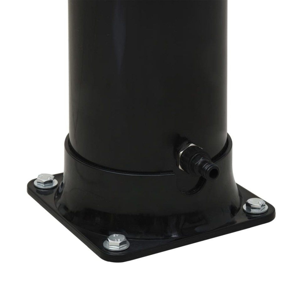 Ducha solar negro 214 cm 20