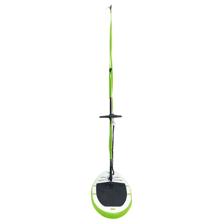 Tabla de paddle surf inflable con vela verde y