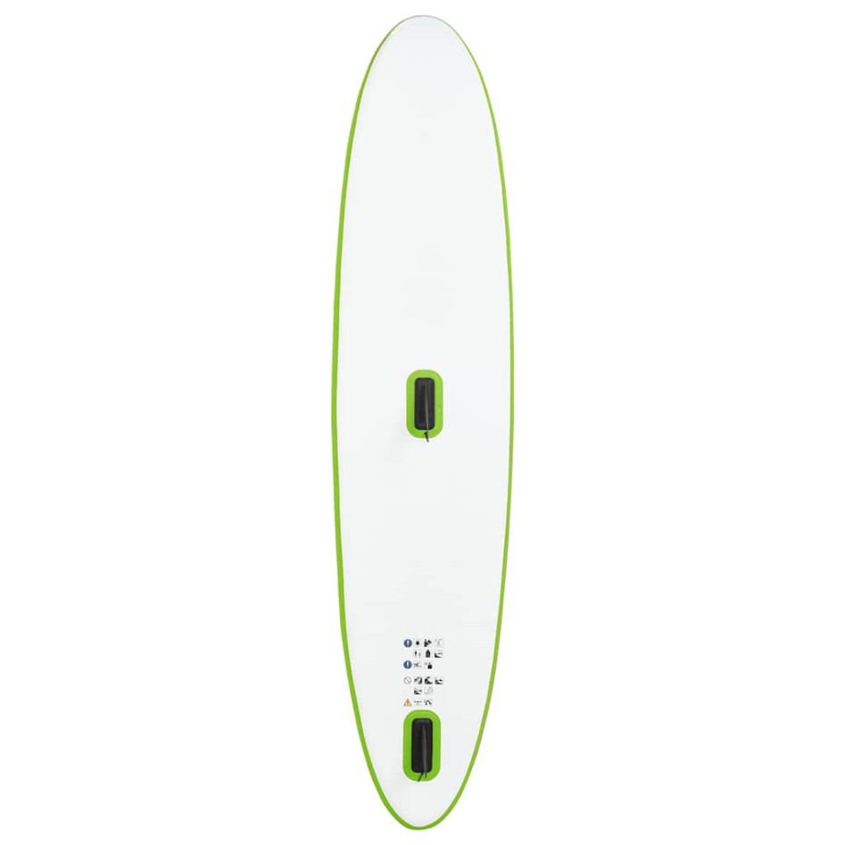 Tabla de paddle surf inflable con vela verde y