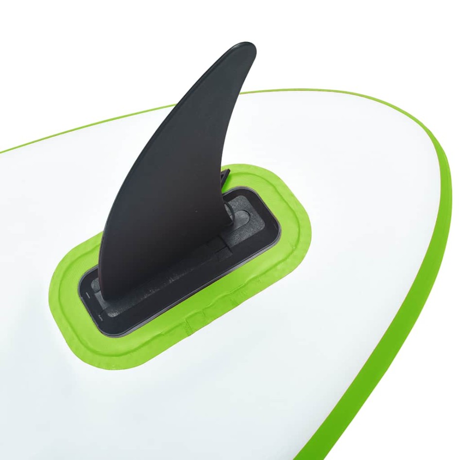 Tabla de paddle surf inflable con vela verde y