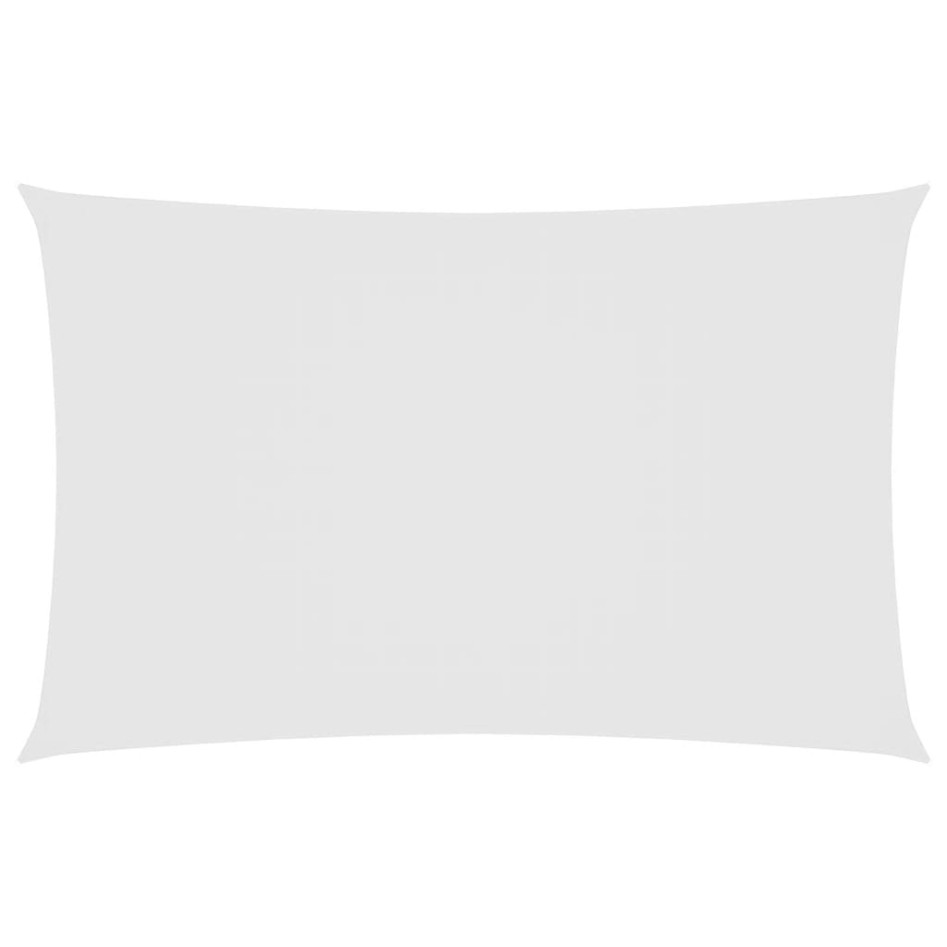 Toldo de vela rectangular tela Oxford blanco 6x8
