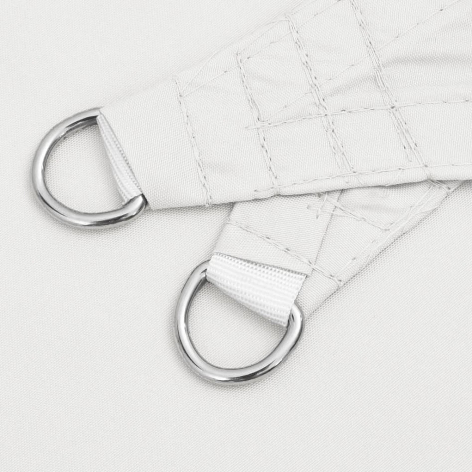 Toldo de vela rectangular tela Oxford blanco 6x8