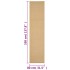 Alfombra de sisal natural 80x350