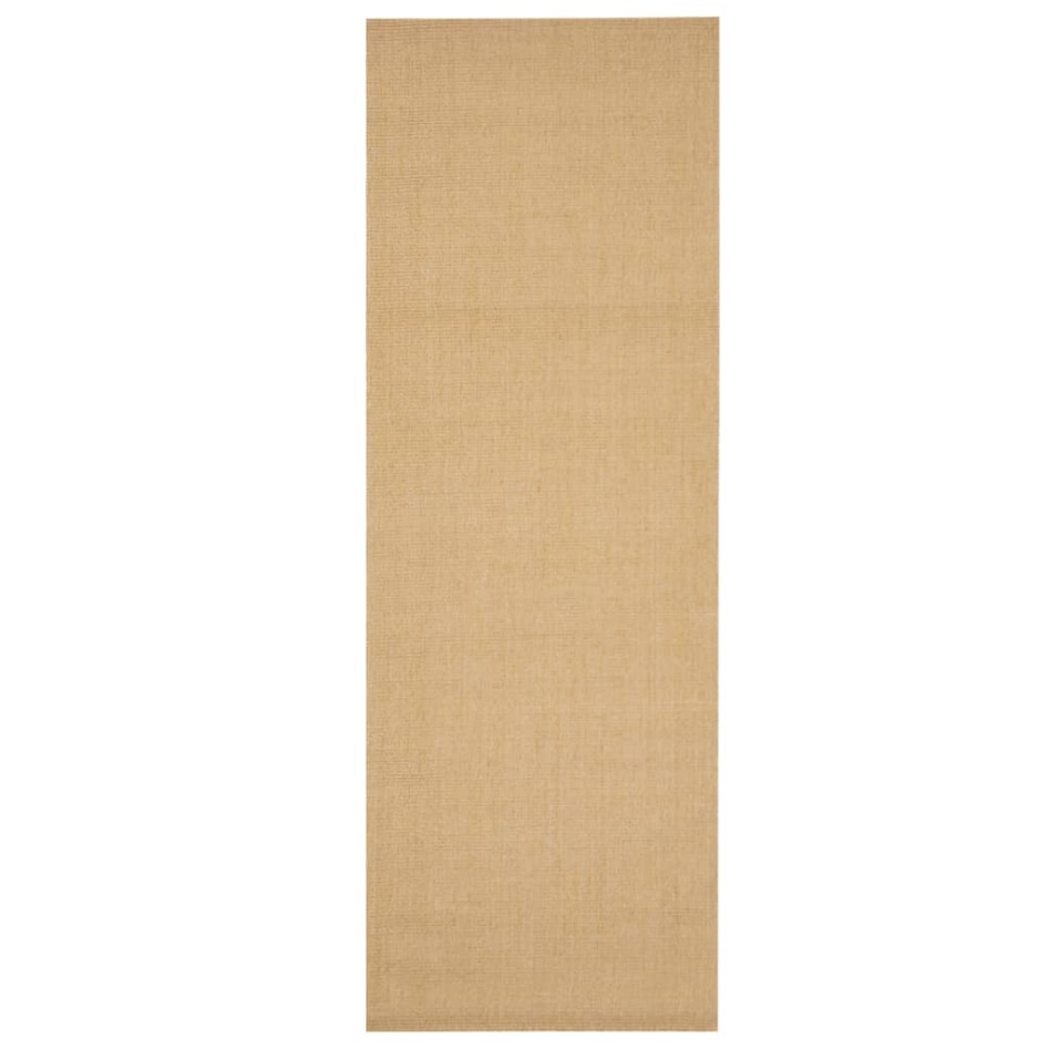 Alfombra de sisal natural 100x300