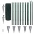 Set de euro valla acero verde 25x1,2