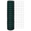 Set de euro valla acero verde 25x1,5 m