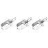 Valla de alambre y postes acero galvanizado plateado 15x1,25