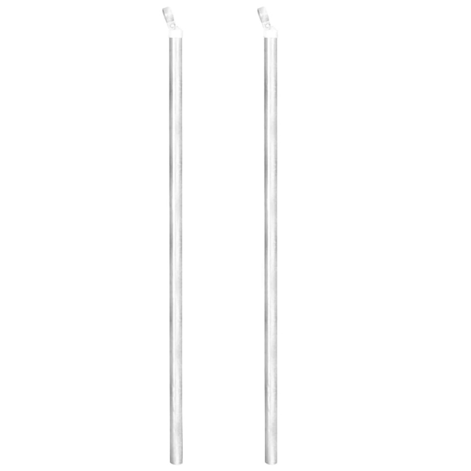 Valla metálica con estacas postes acero galvanizado 15x1,5