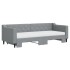 Sofá cama nido con colchón tela gris claro 80x200