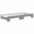 Sofá cama nido con colchón tela gris claro 80x200