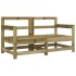 Sillones de jardín con cojines 2 uds madera de pino