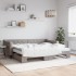 Sofá cama nido con colchón tela gris taupe 90x200