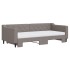 Sofá cama nido con colchón tela gris taupe 90x200