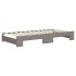 Sofá cama nido con colchón tela gris taupe 90x200