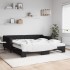 Sofá cama nido con colchón tela negro 100x200