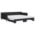 Sofá cama nido con colchón tela negro 100x200