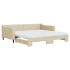 Sofá cama nido con colchón tela crema 100x200
