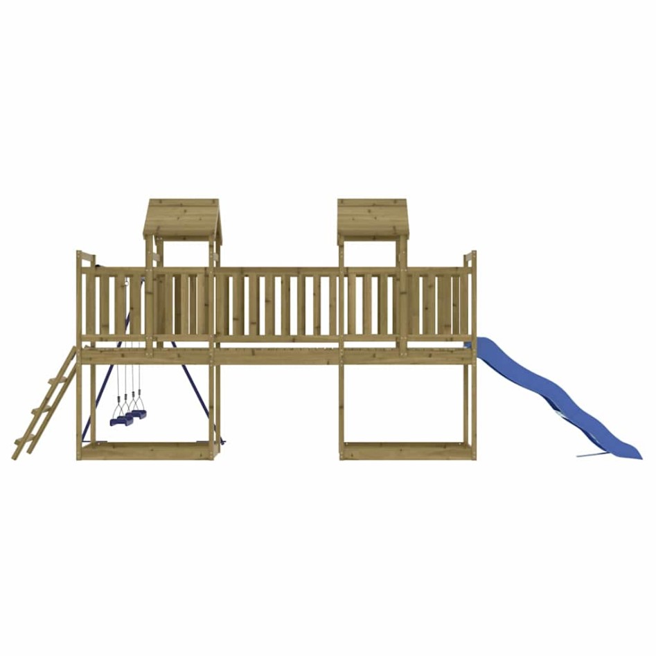 Parque infantil de exterior madera de pino