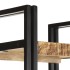 Estantería de 5 niveles madera maciza mango 40x30x180