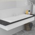 Lavabo encastrado de cerámica blanco 101x39,5x18,5