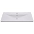 Lavabo encastrado de cerámica blanco 101x39,5x18,5