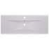 Lavabo encastrado de cerámica blanco 101x39,5x18,5