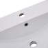 Lavabo encastrado de cerámica blanco 101x39,5x18,5