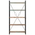 Estantería de 5 niveles de madera maciza reciclada 90x30x180