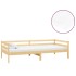 Sofá cama con colchón madera de pino maciza 90x200