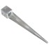 Picas de tierra 6 uds acero galvanizado plateado 12x12x89