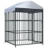 Perrera de exterior con techo 150x150x210