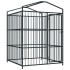Perrera de exterior con techo 150x150x210