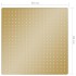Cabezal ducha efecto lluvia acero inox cuadrado dorado 50x50