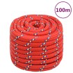 Cuerda de barco polipropileno rojo 20 mm 100 m