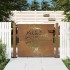 Puerta de jardín acero corten diseño árbol 105x105