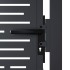 Puerta de jardín acero gris antracita diseño cuadrado