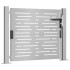 Puerta de jardín acero corten diseño cuadrado 105x80