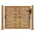 Puerta de jardín acero corten diseño cuadrado 105x80