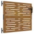 Puerta de jardín acero corten diseño cuadrado 85x75