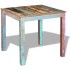 Mesa de comedor de madera maciza reciclada 80x82x76