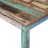 Mesa de comedor de madera maciza reciclada 80x82x76
