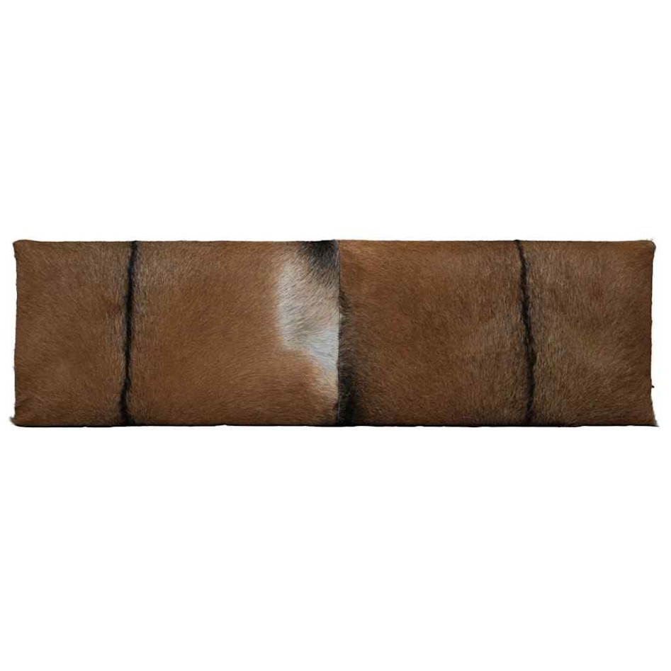 Banco de madera de teca con cuero