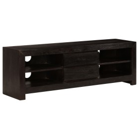 Mueble para TV madera maciza acacia marrón oscuro 120x30x40